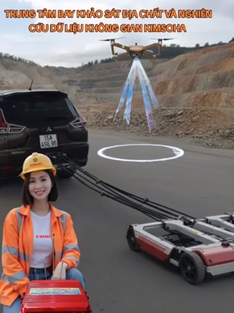 KẾT HỢP DRONE QUANG PHỔ VÀ SEARCH AI KIMSOHA TRONG KHẢO SÁT MỎ HIỆN ĐẠI